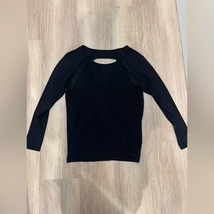 Lululemon Open Back Mesh Long Sleeve